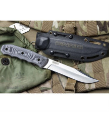 Нож Enzo AUS-8 SW (Stonewash,G-10,ножны кайдекс)