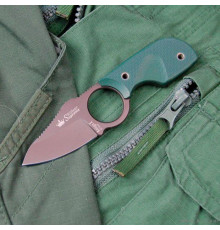 Нож Amigo-X D2 GT (Серый титан, зеленая рукоять G-10)