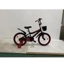 Детский велосипед Bibibike 18' для мальчика, корзина, звонок, ручной тормоз