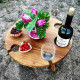 Винный столик, винница, столик для вина - складной «Темный Дуб»