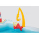 Детский надувной игровой центр "Весёлая рыбка" с горкой (размер 218х188х99см), арт.57162NP